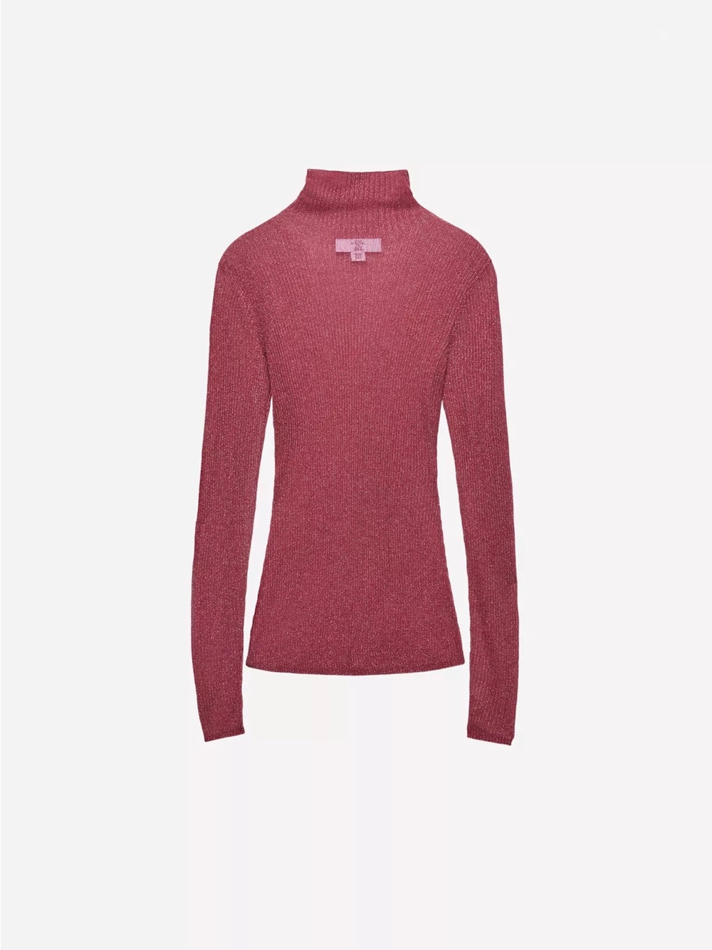 Zara x ludovic de saint sernin Ribbed turtleneck Long Sleeve Top - Rose